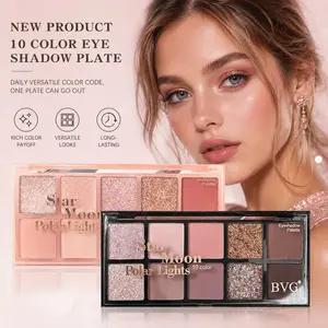 10-color eyeshadow palette, everyday neutral tones, all-in-one for a full makeup look, long-lasting and non-powdery, portable for travel, beginner-friendly
