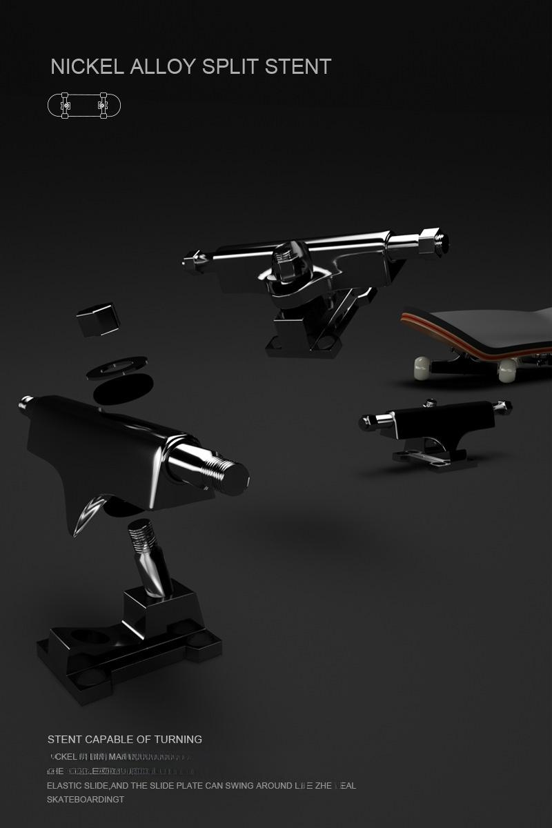 Pro Wooden Fingerboard DIY Kit| 5-Ply Maple Deck & High-Speed Bearing Wheels| Premium PU Grip Tape Mini Skateboard Desk Toy