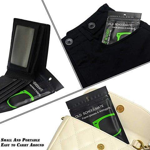 Old Schoolmate Anti-Fog Cloth for Eyeglasses Eliminate Fog with Nanotechnology Reusable 250 Times Ideal for Ski Goggles & More Hazard-Free Formula