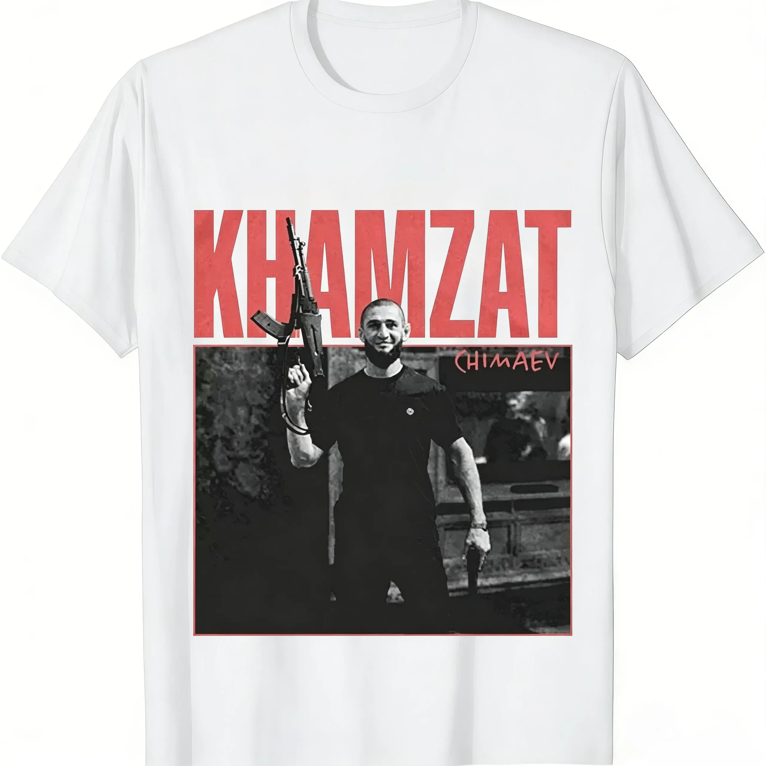 🏆 🥊   Khamzat Chimaev T-Shirt, Borz Fighter Graphic Shirt, Middleweight Champion Tee, Retro UFC Fighter Graphic Shirt, MMA Streetwear Shirt, Gift for Men & Women