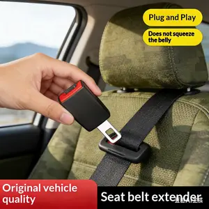 Extra Long Vehicle Seatbelt Extender with Strong Metal Buckle Universal Fit for Most Cars Trucks and SUVs