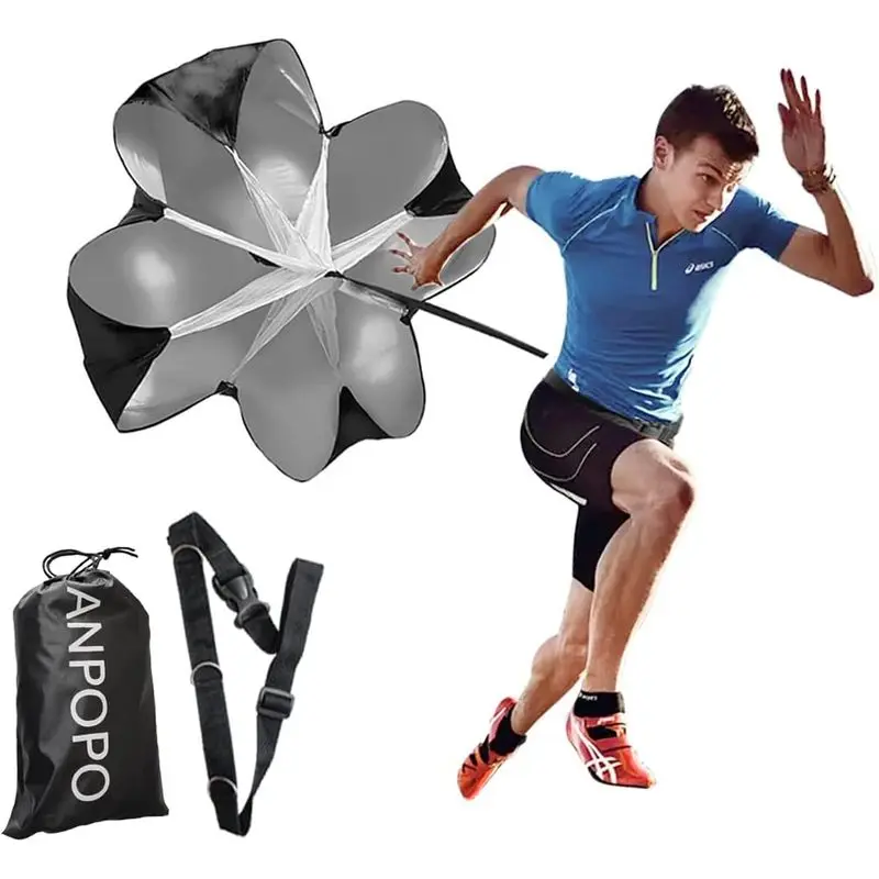 Outdoor sports Bfsmile Running Speed Training 56" Parachute with Adjustable Strap, Free Carry Bag. Speed Chute Resistance Running Parachute for Kids Youth and Adults