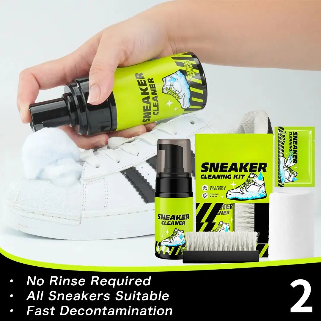 Shoe Care Kit (1 set): Shoe cleaning and care kit including dry cleaner, stain removal wipes, basketball shoe cleaner, and dedicated brushes