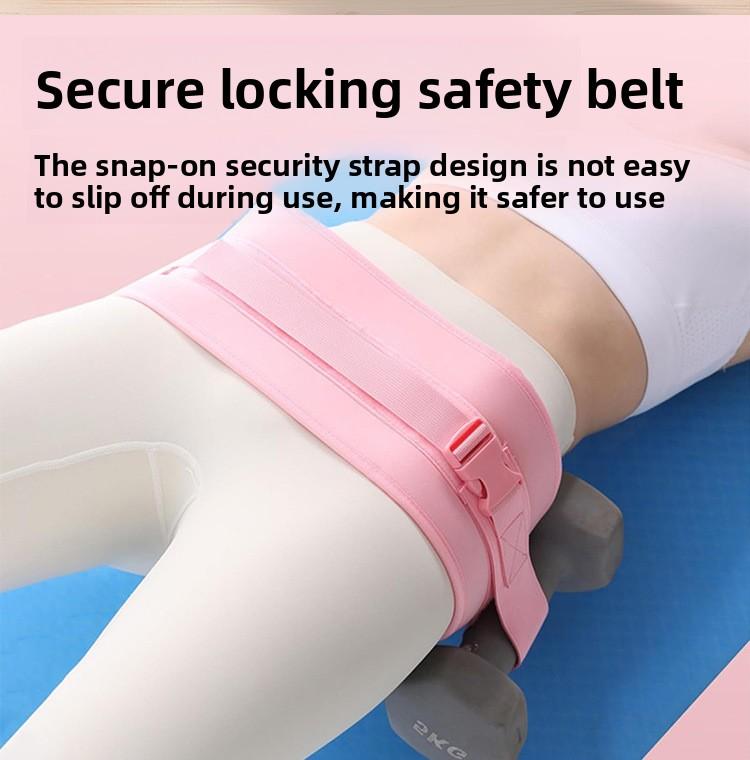 Yoga Exercise Hip Bridge Support Belt with Weighted Waist Strap for Glute Training Core Strength Building and Back Pain Relief Non Slip Adjustable Fitness Belt for Home Gym Workout and Yoga Practice