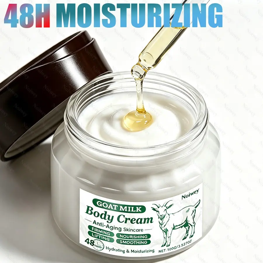 100g Goat Milk Moisturizing Cream skin care products, with CollagenContains vitamins E and shea butter,Retinol, Goat Milk Firming skin,butter Lightweight and non greasy,Gentle Formula,  dia de la madre Suitable for gifting or personal use