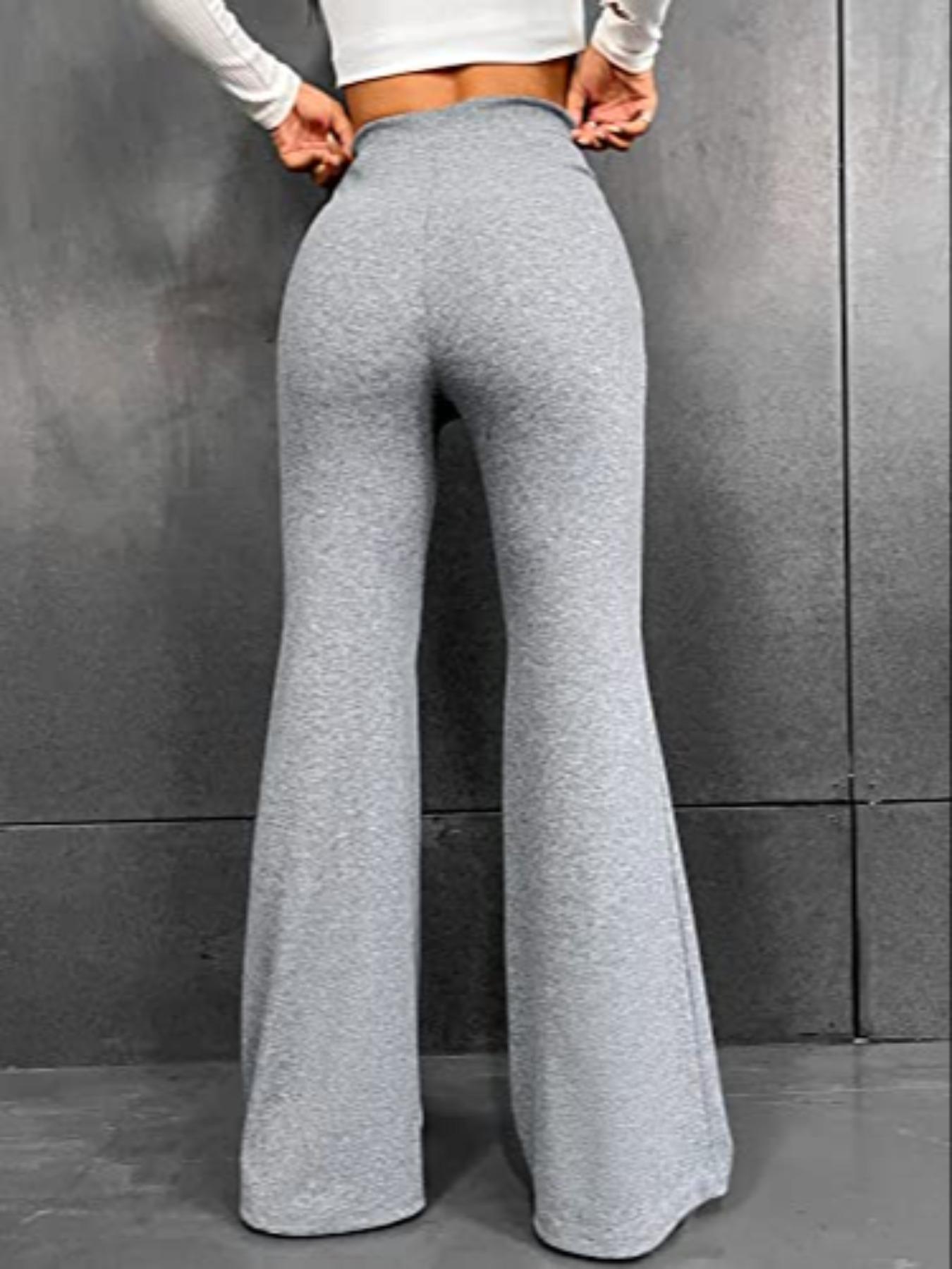 Plus Size Women's Solid Color Casual Skinny Pants, High Waist Stretchy Leggings for Daily Wear & Comfortable Fit