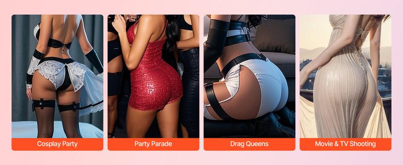 Spring new arrivals Silicone Butts, 100% Silicone Hip Enhancer Shapewear Panty, Fake Buttock Enhancers Pants for Crossdresser, Transgender, Cosplay, Drag Queen (Brown)