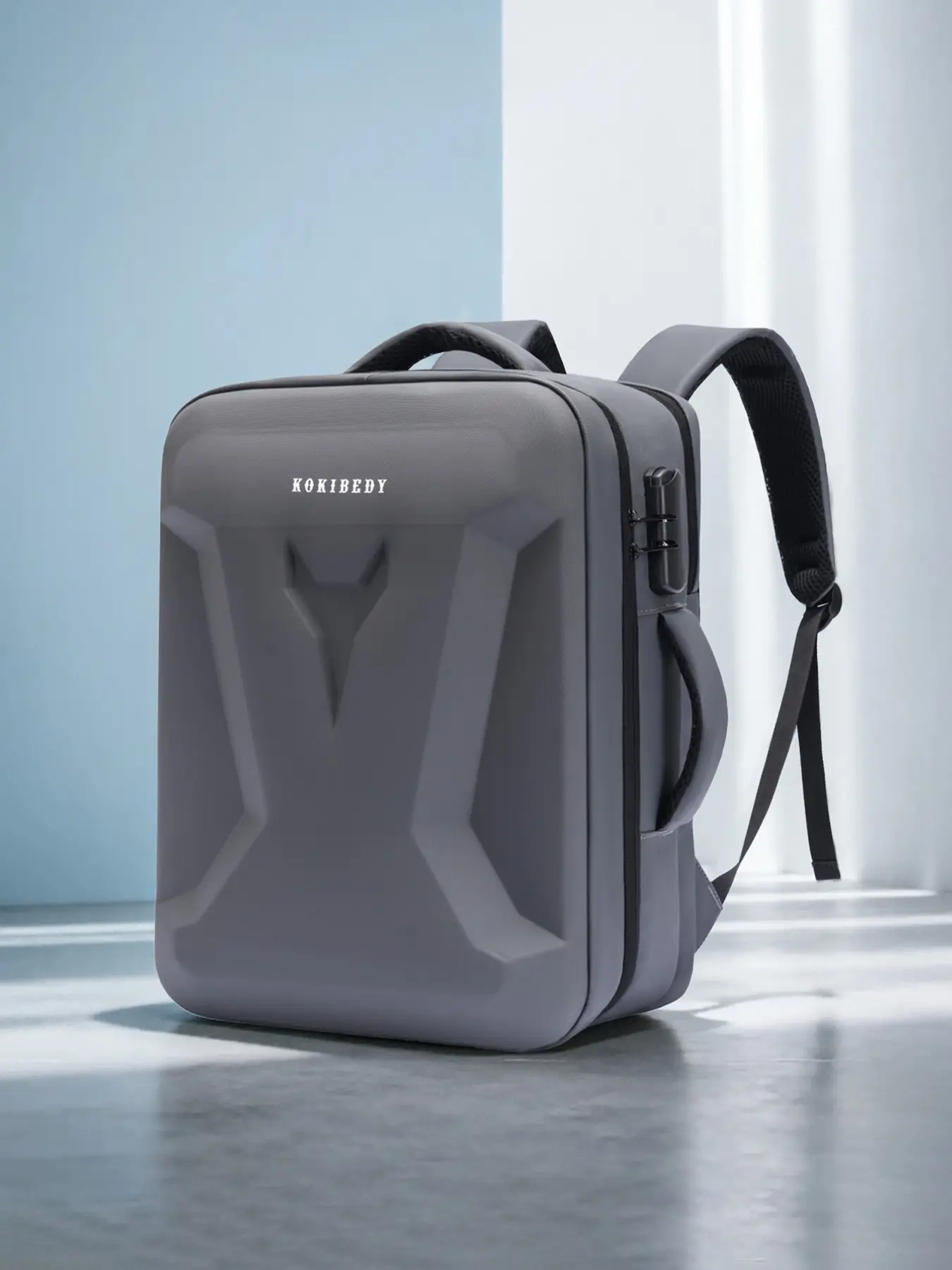 PVC Hard Shell Anti-Theft Backpack, Classic Shoulder Bag, Simple Student Bookbag, Large Capacity Commuter Laptop Backpack, Computer Bag
