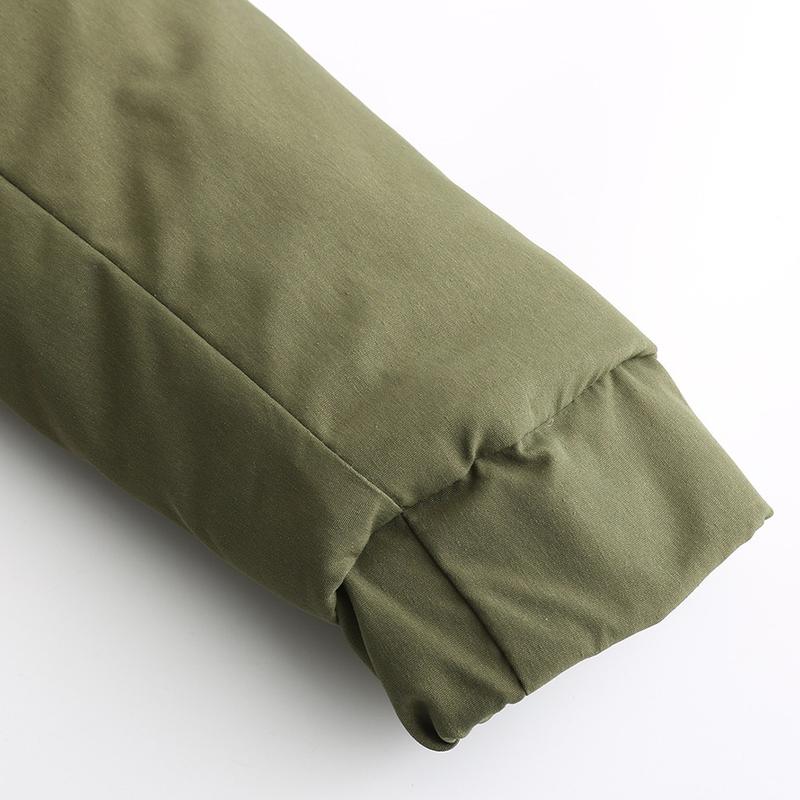 Women's winter warm coat, warm fleece parka, windproof mid-length jacket, hooded padded jacket, zipper and button design, suitable for winter wear