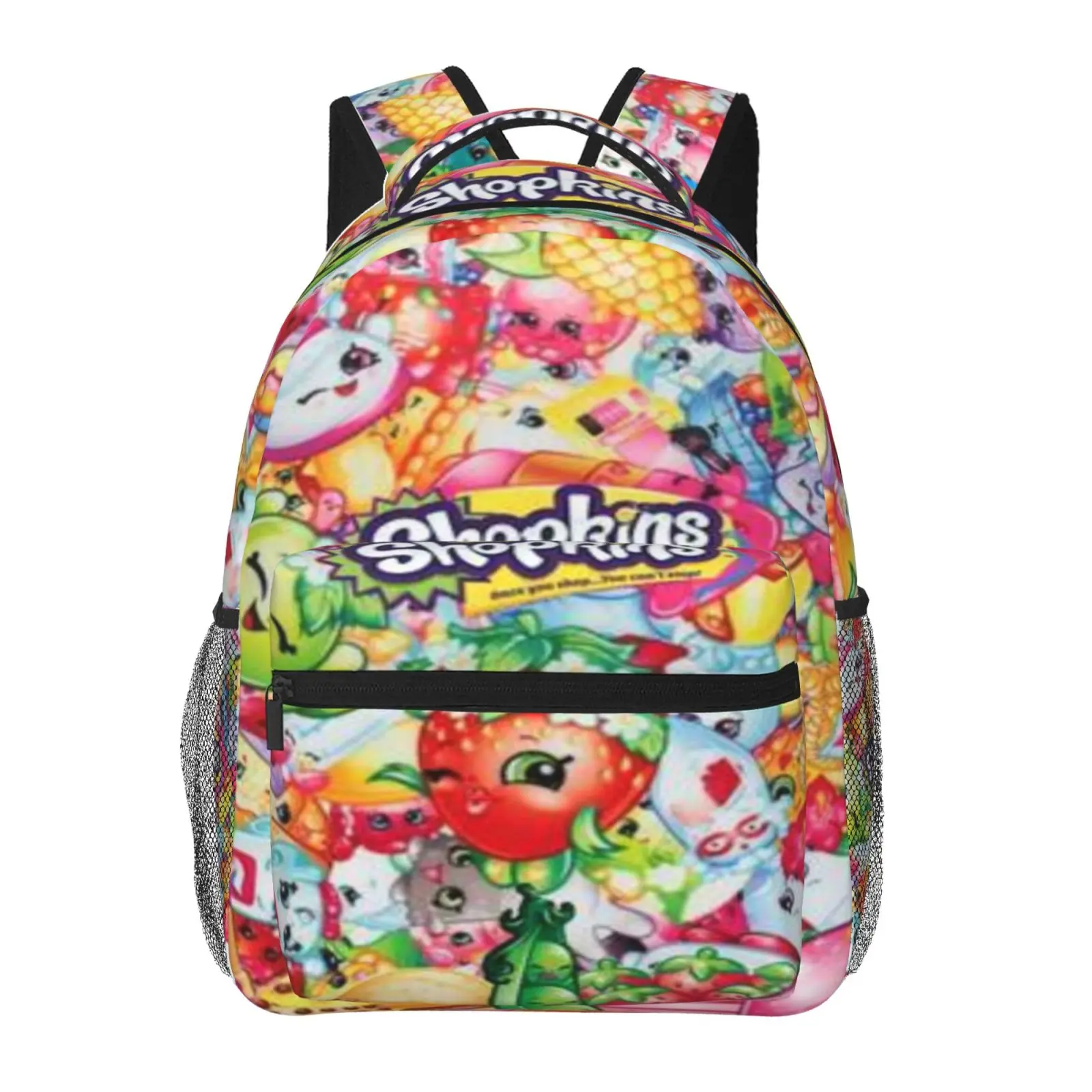 Cute Cartoon Anime Shopkins8 Printed Kids backpack, Comfort Adjustable Straps Daypack Lightweight Book Backpack for Boys Girls School & Outdoor Travel