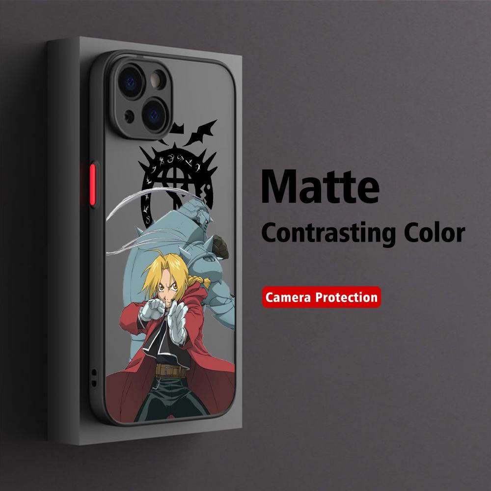 Anime Fullmetal Alchemist Phone Case For iPhone 17 16 15 14 13 12 11 Pro Max X XR XSMax  Plus Matte Transparent Back Cover