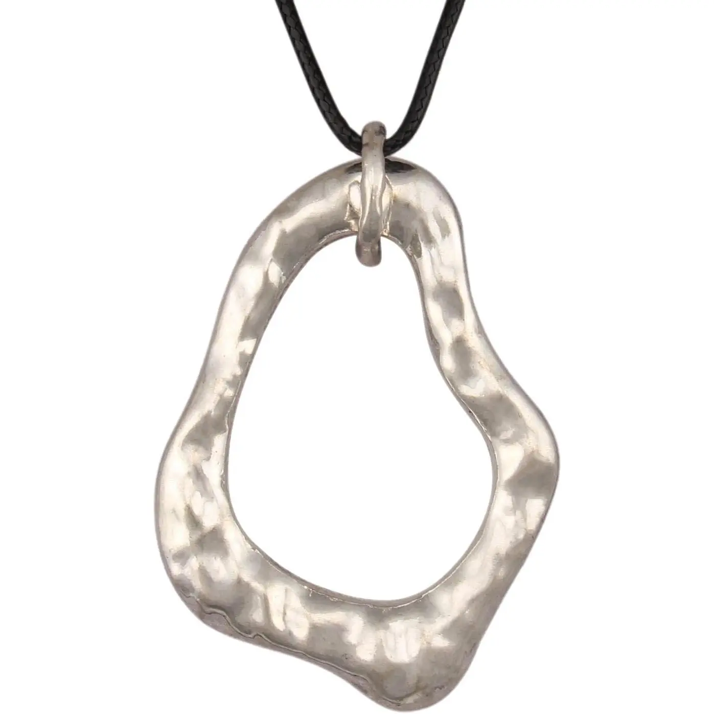 Chunky Necklaces for Women Leather Cord Necklace with Pendant Boho Long Sweater Necklace Vintage Jewelry