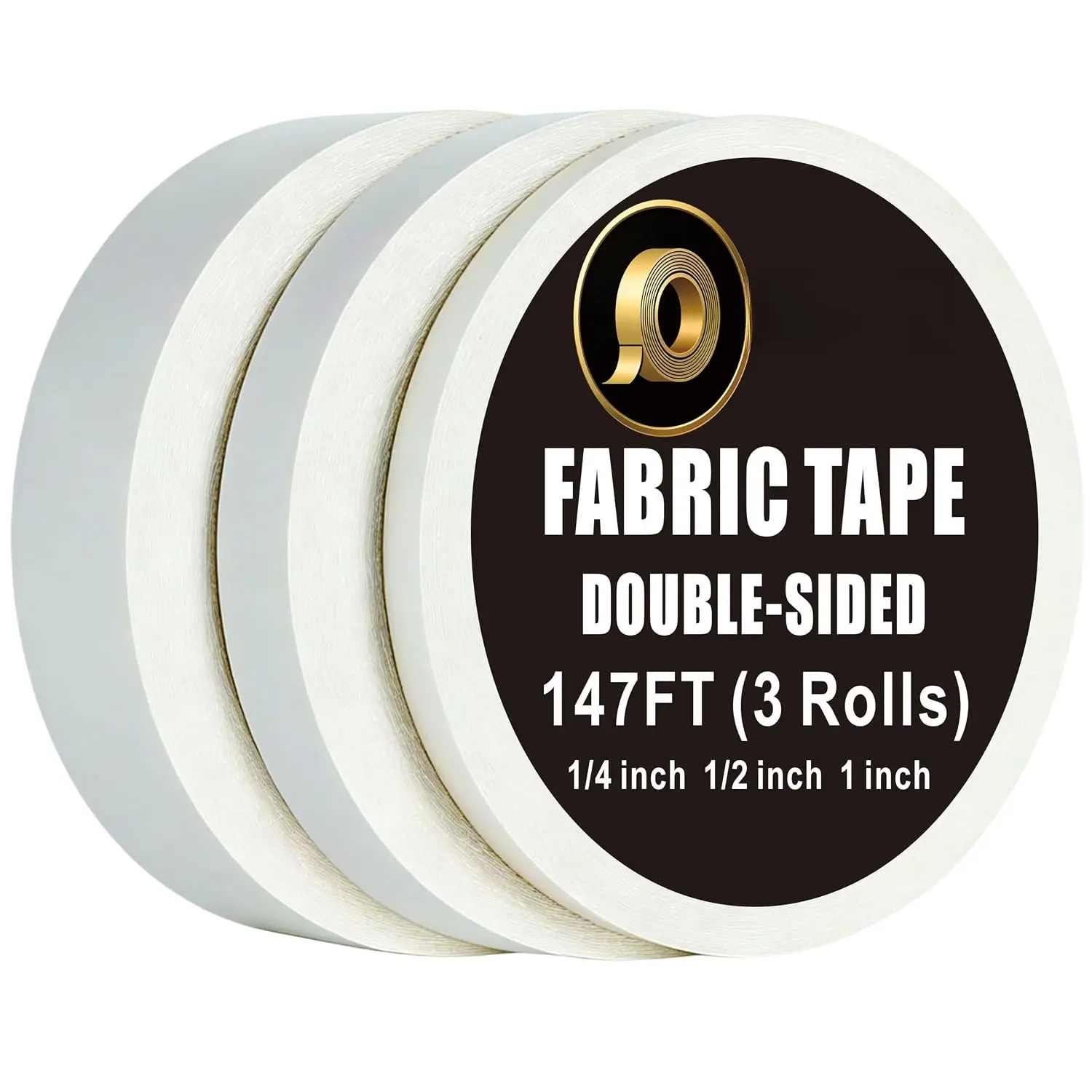 Double Sided Fabric Tape Clothing Hemming Tape No Sew No Iron 3 Size Rolls