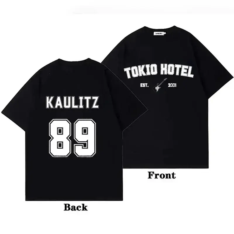Tokio Hotel Kaulitz Rock Band Graphic T Shirt Unisex Cotton Crew Neck Casual Shortsleeve Top Hip Hop Punk Streetwear Apparel Gift For Rock Music Fans