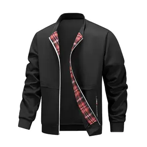 Autumn and winter men's casual zipper jacket, daily outerwear, comfortable and fashionable men's clothing in cold weather, men's clothing