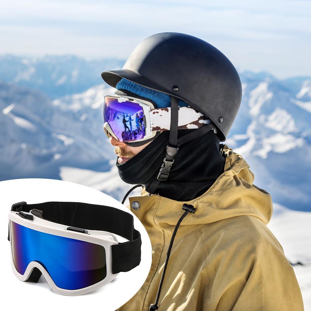 Large Frame Ski Goggles with Colorful Anti-Glare Lenses, Impact-Resistant & Windproof Outdoor Snow Eyewear, Ideal for Snowboarding, Skiing & Winter Mountain Sports