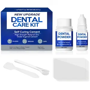 DIY Dental Care Kit for Teeth Filling, Temporary Filling & Gap Restoration Set - Self Curing Cement with Powder & Liquid for Home Use, Broken Tooth Filling Tool (20g+10ml)