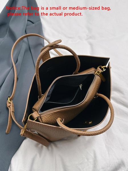 2025 Fall & Winter Women's Elegant Solid-Color Versatile Handbag, Fashionable Crossbody Bag for Daily Use, Casual Trendy High-Quality Daily Commuting Bag, Handbag Shoulder Bag