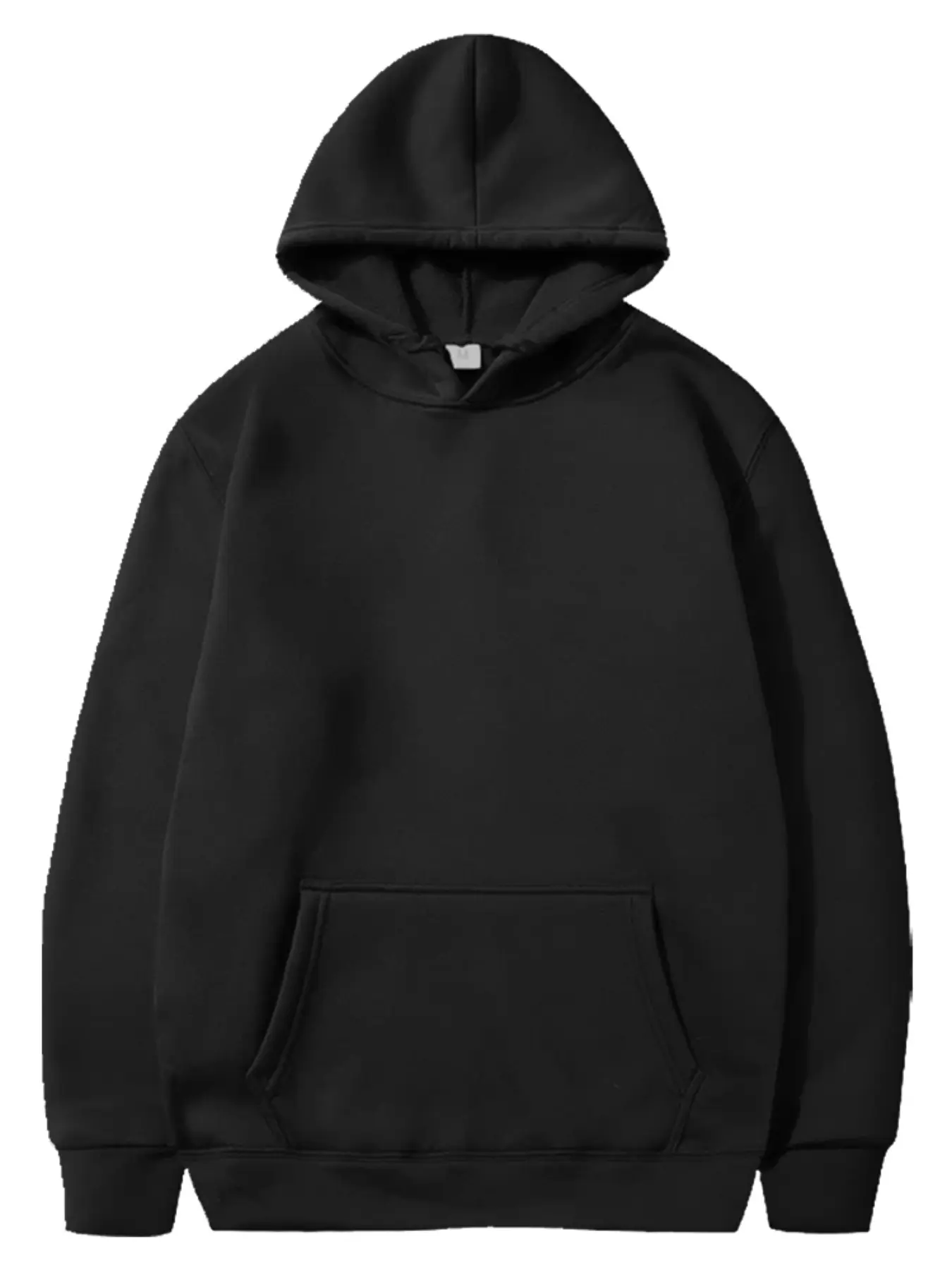 American Style Long Sleeve Fleece Lined Unisex Hoodie, Casual Loose-Fit Graphic Print Top, All-Seasons Wear, Comfortable and Stylish