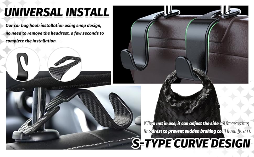 2025 New Car Headrest Hidden Hook 33lb(Max) Car Hooks for Purses and Bags,Hard Hat Holder for Truck Seat Hanger Storage Organizer for Coats,Umbrellas,Grocery Bags,Handbags Universal Car Accessories 2025 New Car Headrest Hidden Hook 33lb(Max) Car Hooks for Purses and Bags,Hard Hat Holder for Truck Seat Hanger Storage Organizer for Coats,Umbrellas,Grocery Bags,Handbags Universal Car Accessories