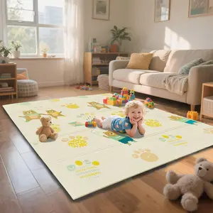 Super Thick Baby Play Mat - Educational Carpet with Letter, Number, Animal Patterns (Playtime Series) for 0-3 Years Old Toddlers, Ideal for Baby Rooms, School Classrooms, All Seasons Use, Anti-Drop Feature