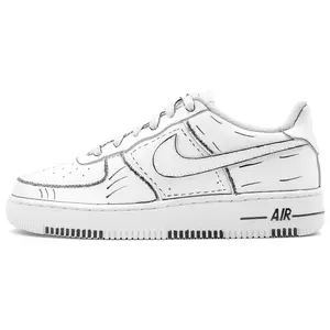 Nike Air Force 1 Custom Sneakers: Anime-Inspired Graffiti Design, Unisex Low-Top Casual Shoes with Comfort and Style Verifiable, with credentials and supporting global authentication