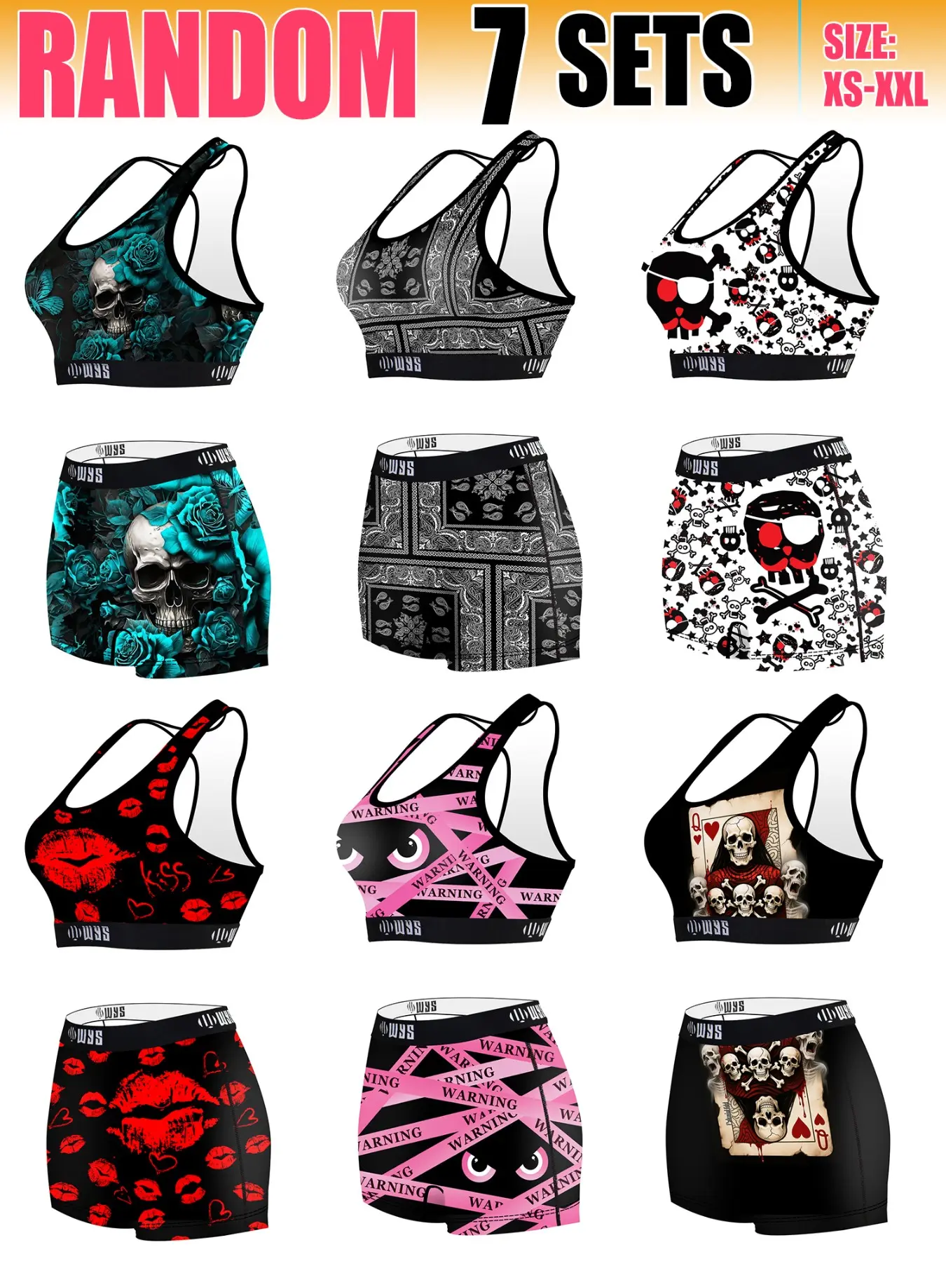 Women's Sport Bra Set, Butterfly Print, Wireless, Slim-Fit, Full Coverage, Casual Style, All Seasons, Comfortable Elastic Underwear, Wireless Sports Bras