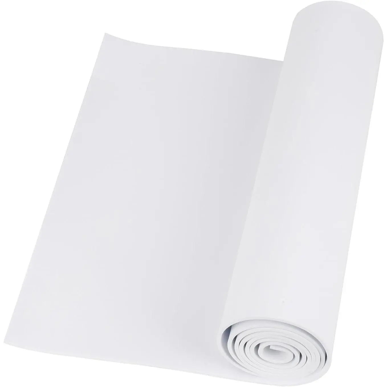 White EVA Foam Roll, 2mm Thick - Premium High Density 86kg/m3 Cosplay Foam Sheet, 49"x13.5" for Costumes, Crafts, DIY Projects (2mm White, 1mm-10mm Options)Gift