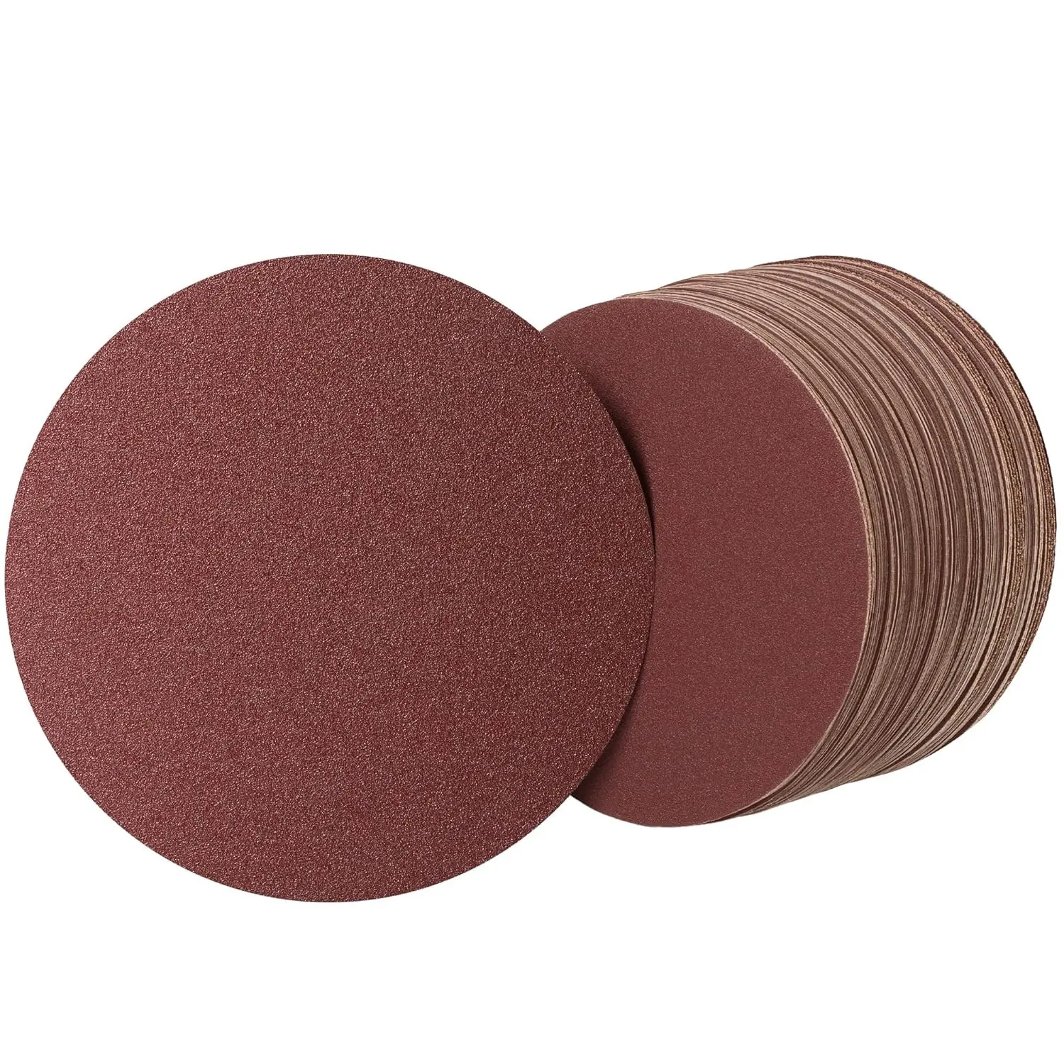 Premium PSA Sanding Discs 6 Inch 100 PCS, 60 to 1000 Grit Aluminum Oxide Self Stick Adhesive Sanding Discs for Random Orbital Sander and Belt Disc Sander
