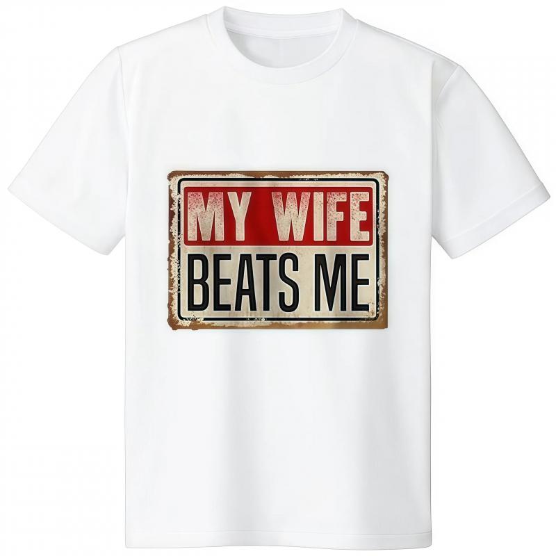 Funny my wife hit my shirt, American flag couple shirt, men's husband shirt, Father's Day gift, men's classic casual fabric.