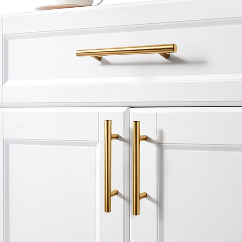 Cabinet Handle, Gold Handle with Screw, Stylish Bedroom Furniture Handle, Elegant Drawer Knob for Home Decor, Furniture Hardware, Doorknob