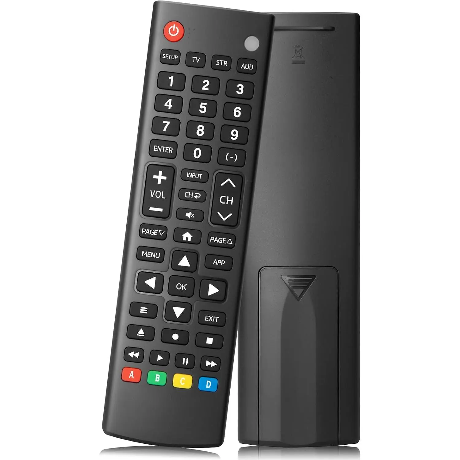 Universal TV Remote Control for Samsung, LG, Hisense, TCL, Sony, Vizio TV |   for Roku, Onn, Toshiba, Philips TV and DVD, Blu Ray Player, Soundbar Devices. Easy Pairing, with User Manual, Infrared