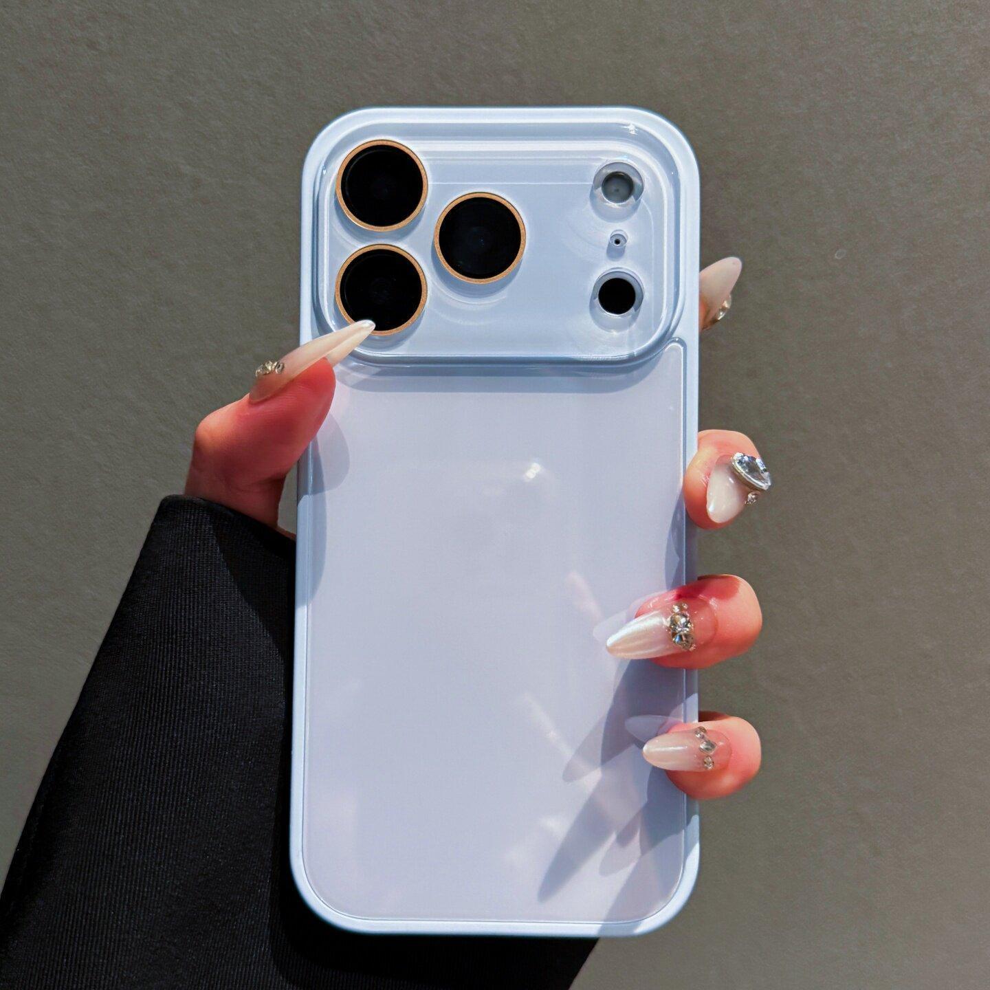 Skin-Feel Crystal Clear Phone Case for iPhone 17/16/15/14/13 Pro Max Plus , Premium Soft Bumper Shockproof Protective Cover in Solid Colors