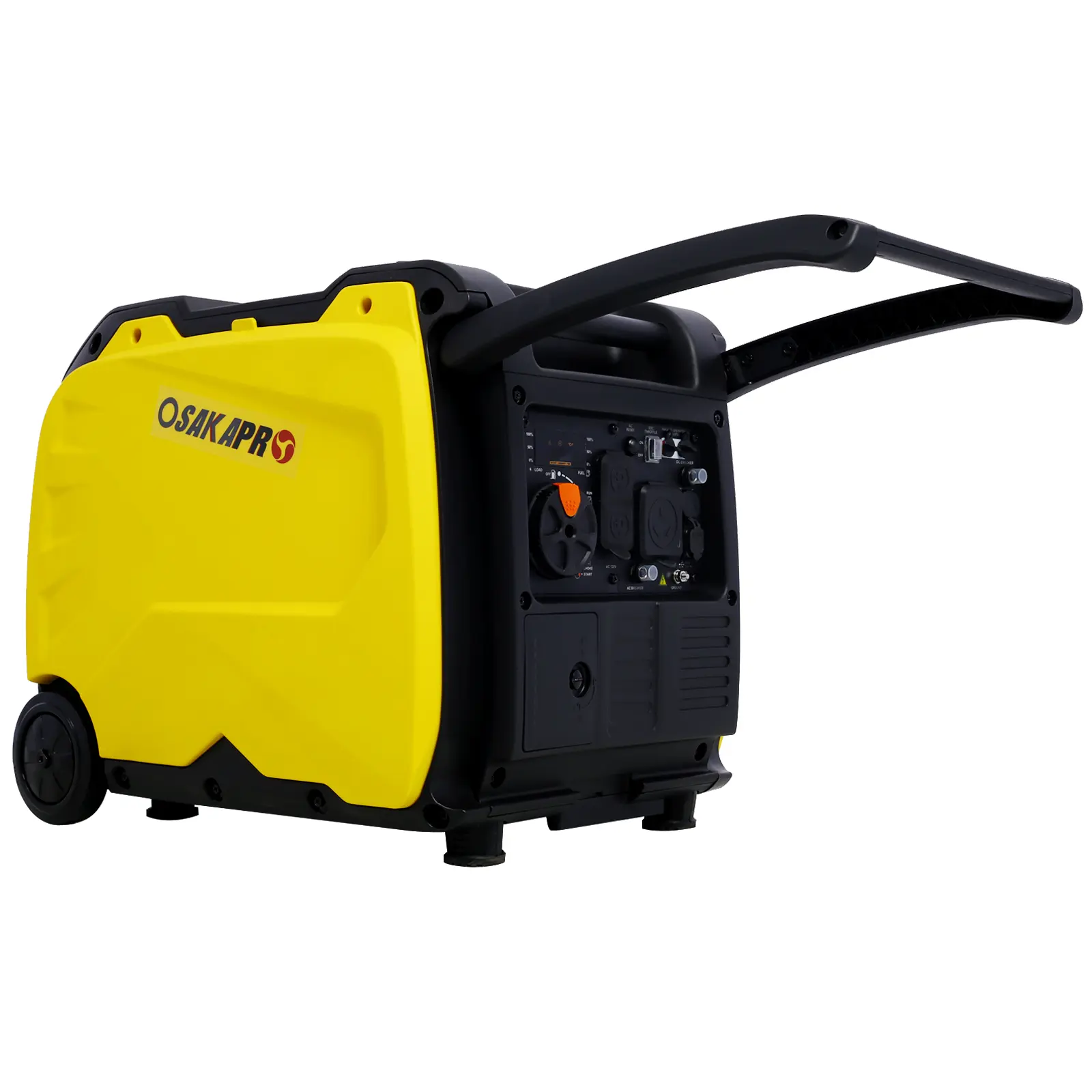 Nokaa 4500W Super Quiet Inverter Portable Generator – 212cc 4-Stroke EPA Compliant, Electric Start, Foldable Handle with Wheels for Home Backup, Camping, RV, and Outdoor Use