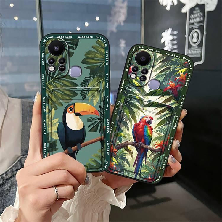 Graffiti Dirt-resistant Phone Case For Infinix Hot11S/X6812 Durable Card sleeve Anti-dust Back Cover Cartoon Waterproof Full wrap Cover Cute Shockproof Fashion Design protective