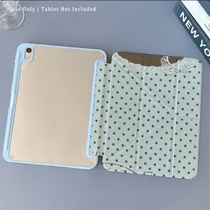 Blue iPad case A16 2025 Air 11 13 M2 M3 Pro 11 13 M4 2024 Air 4 5 10.9 Pro 11 9 8 7 10.2 Pro 12.9 4 5 6 transparent back cover Y-folding protective case tablet case iPad accessories