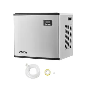 VEVOR Commercial Ice Maker Machine - Head, 360 Lbs/Day Stainless Steel Ice Machine with Self-Cleaning, Scheduled Ice-Making, Adjustable Thickness, Ideal for Restaurant Bar Cafe Hotel - Head Only