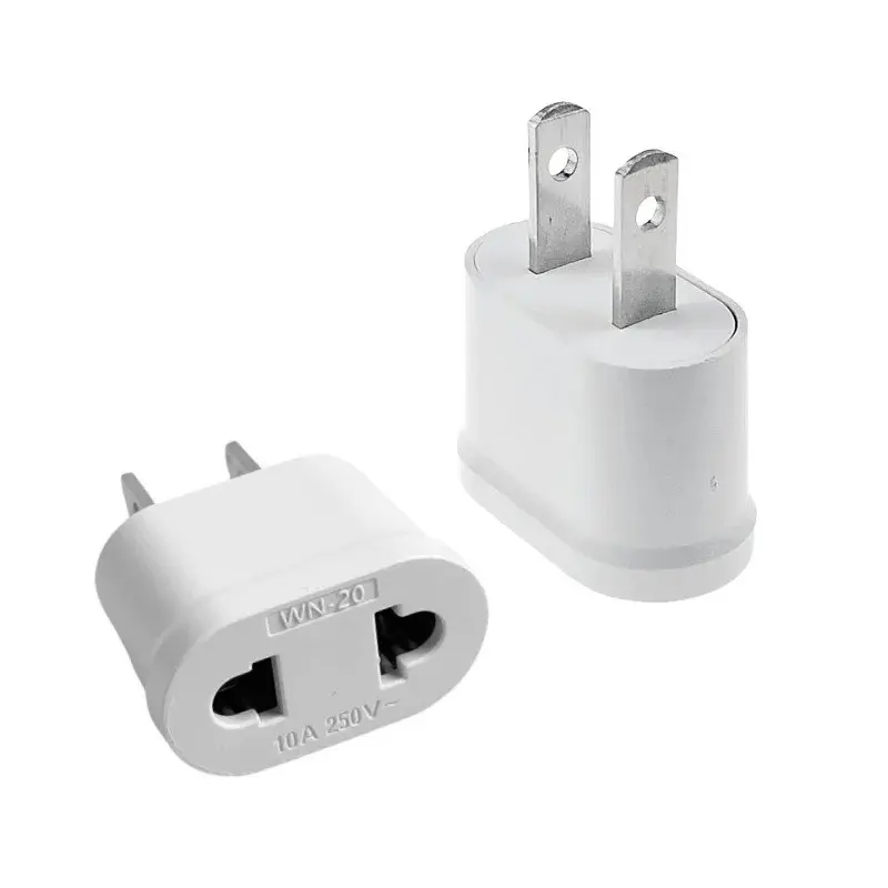 Eu to Us Mini Plug Adapter, 1/2/3 Pieces Eu to Us Plug Converter, 10a 250v Universal Travel Power Adapter, for Spain Germany France to Usa Canada Mexico