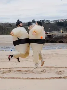 Inflatable Sumo Wrestling Suits, Adult Sumo Costume, Blow Up Costume, Inflatable Halloween Costumes for Men/women, Fun Party Wear