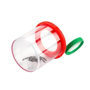 Portable Insect Collection Box with 5x Magnifier, Breathable Holes, Kids' Outdoor Nature Education Tool, Ladybug Spider Catcher