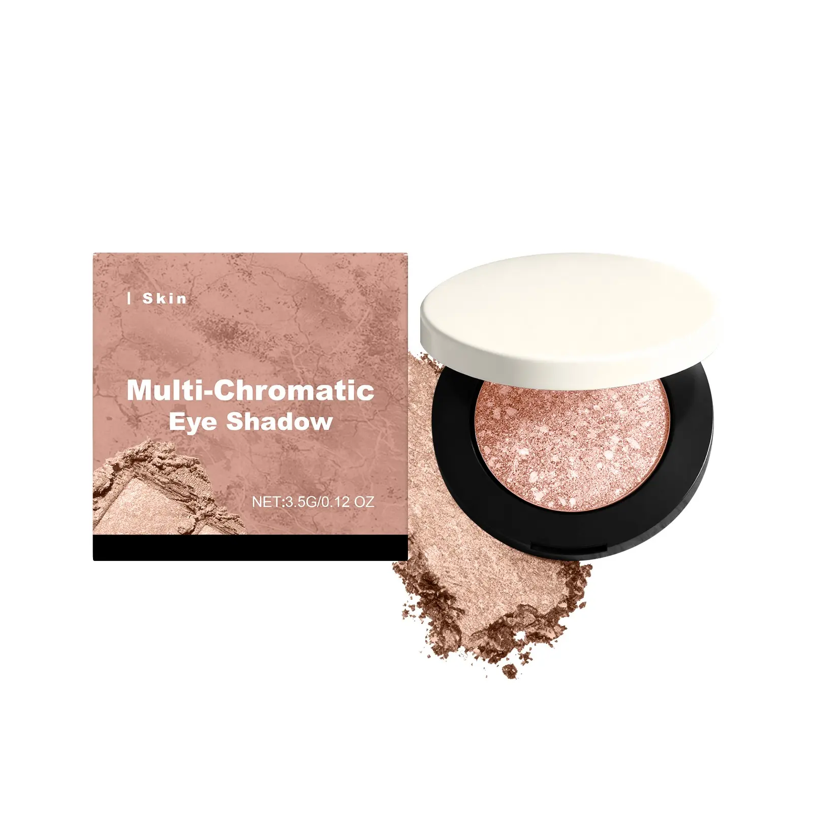Nude Shimmer Diamond Glow Pot Eyeshadow, Glitter Eyeshadows with Mineral Oil, Waterproof Long-Lasting Sparkle, Versatile for All Makeup Looks