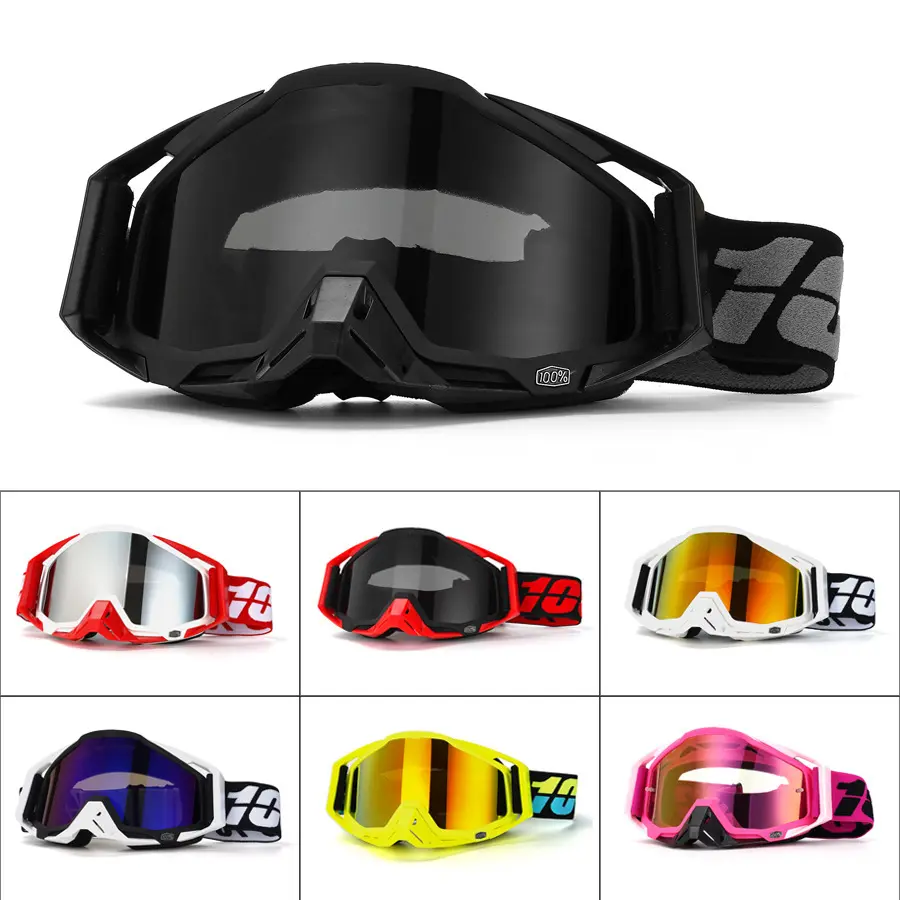 Cool goggles trolley off-road goggles outdoor riding ski goggles windproof sand goggles riding glasses for adults windproof glasses Dust? Mud? Say bye. Detachable nose guard + 100% UV protection. Secure your ride in style.