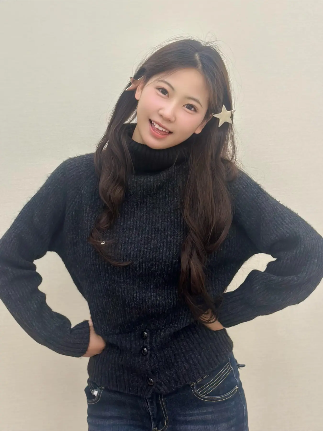 Dark High Neck Knit Sweater, Korean Style Slim Fit, Fall Winter Commute, Date Night, Casual Wear, Home, Versatile Knitted Top