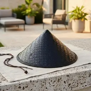 Samurai Conical Straw Hat Japanese  Bamboo Hat for Cosplay Asian Performance Accessory 56cm Wide for Outdoor Festivals