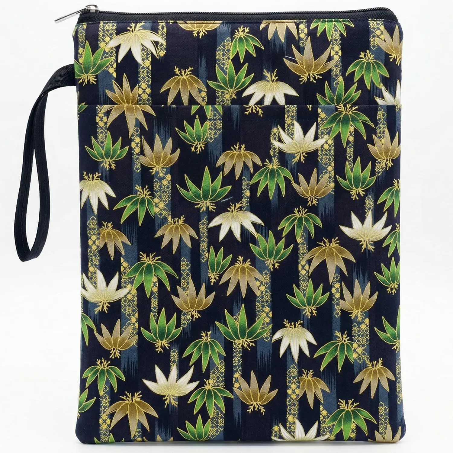 Book Sleeve for Paperbacks – Padded Book Cover with Zipper, Dust-Proof Protector Sleeve, Fabric Books Pouch Fit for Books Notebook Journal, Maximum 8x11inch