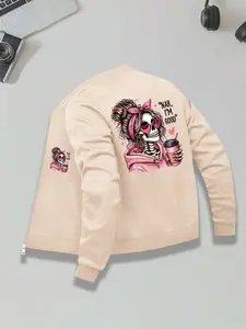 "NAH I AM GOOD" Printed Coat, Women's Printed Jacket, Fashionable Women's Jacket, Suitable for Casual and Formal Occasions, Durable and Multi-functional Design