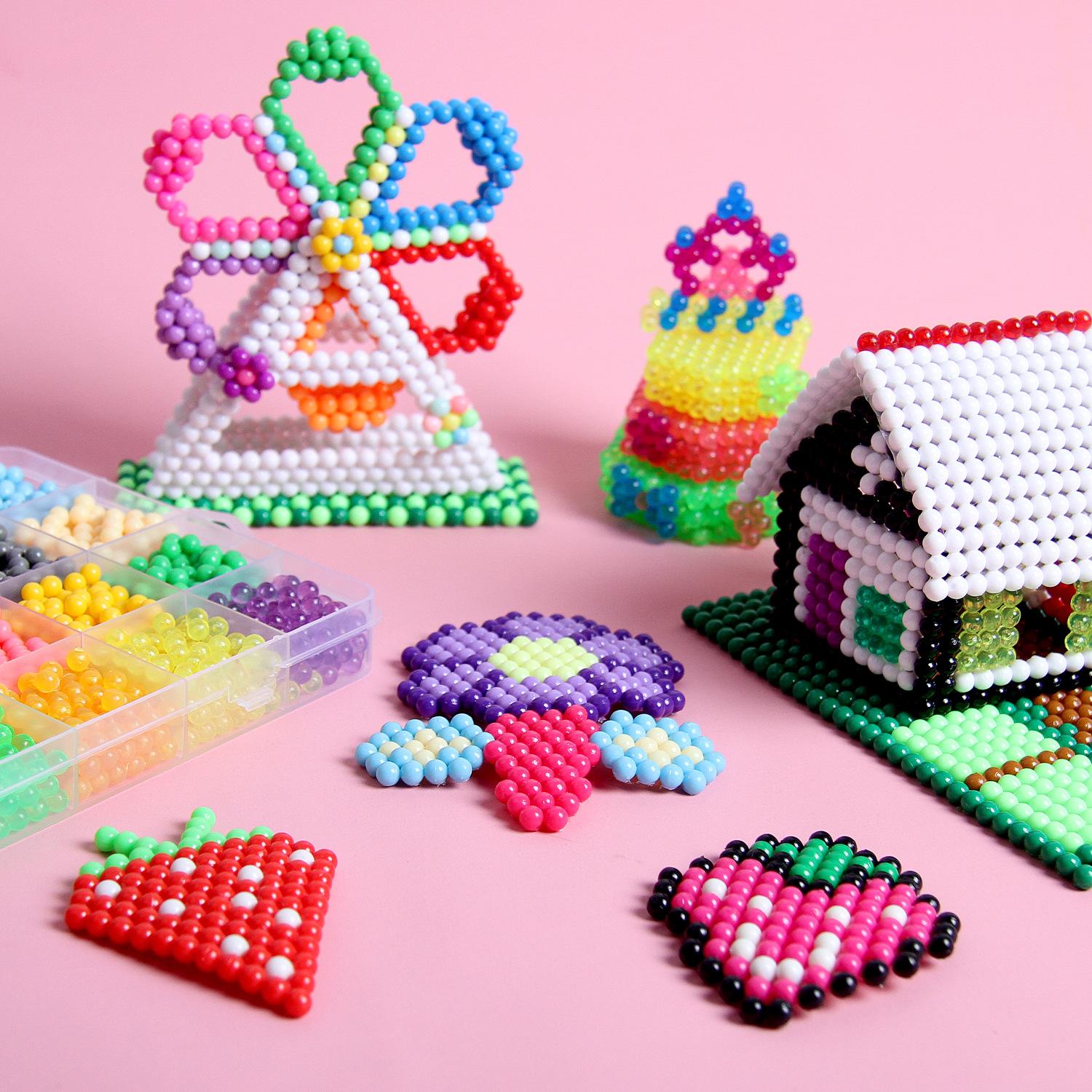 With CE Puzzle Luminous Luminous Puzzle 5mm Puzzle Set Handmade DIY Water-soluble Puzzle Toys