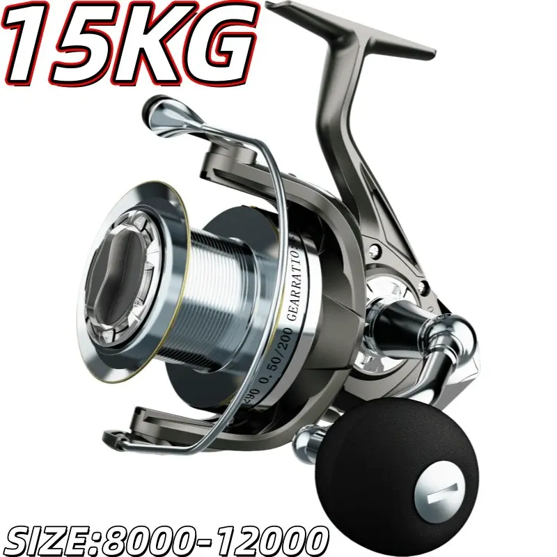 Official Giant Fin King Fishing Reel, Full Metal Line Cup, High-Quality Sea Fishing Reel, Precision Crafted, Ideal for Big Game Fishing, Fishing Equipment