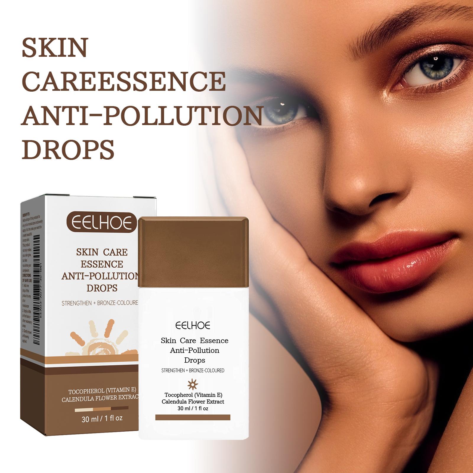 EELHOE Skin Care Essence Tanning Booster Drops Custom Blend with Calendula & Vitamin E Turn Any Lotion into Natural Streak-Free Bronze Glow Nourish for Face & Body All Skin Types Hydrating Intensive Gel tan shower bronzing agent