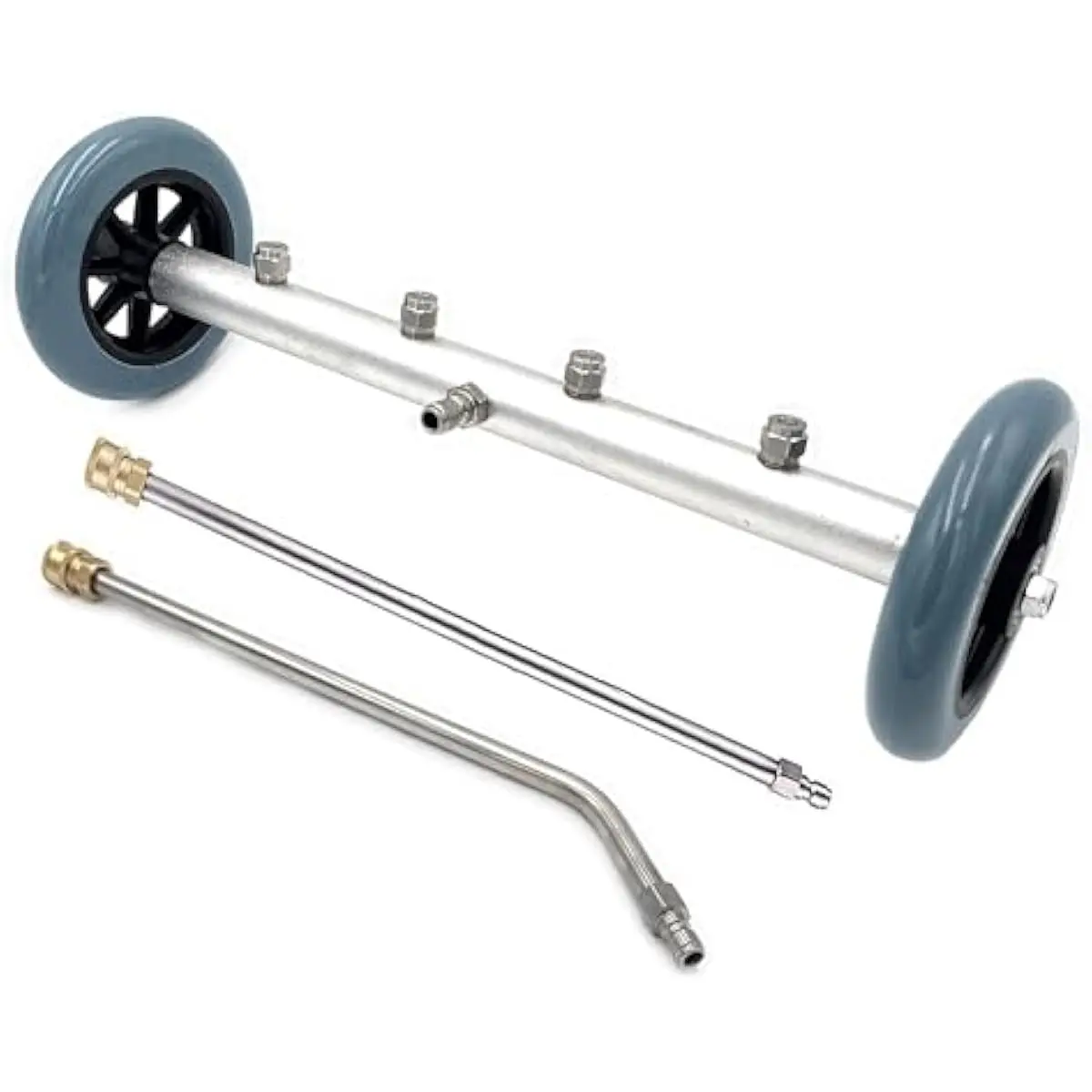 16" Pressure Washer Undercarriage Cleaner,Undercarriage pressure washer attachment,pressure washer attachment,water broom,undercarriage pressure washer with 2 Pieces Extension Wand, 4000 PSI